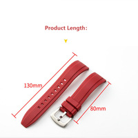 Bracelets de montre personnalisés pour la plongée sportive étanche 19mm 21mm 20mm 22mm Bracelets de montre en caoutchouc vulcanisé FKM