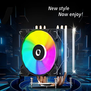 Enfriador de CPU ZeroMaster ARGB PWM LED con 6 Tubos de Calor, Ventilador Universal de 12V con Estilo RGB, Radiador para CPU de Alto Rendimiento - Product Image 2