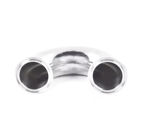 Coudes en acier inoxydable 304/316 de haute qualité, angles 90° et 180°, raccord soudé bout à bout et Tri-Clamp, diamètres de 3/
