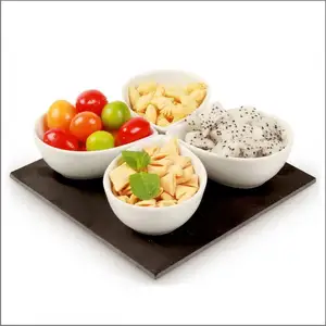 Harga grosir Yanxiang mangkuk keramik piring makanan ringan keramik Set Top Sale Set mangkuk makanan pembuka