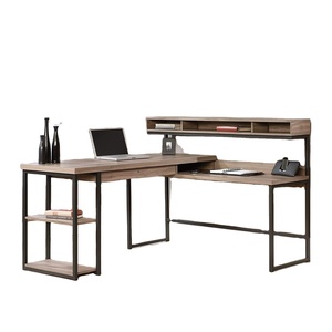 Mesa de esquina para el hogar, muebles de oficina, escritorio de ordenador con estantes, fabricante de PC en forma de L plano multiusos, caja de cartón de madera barata - Product Image 2