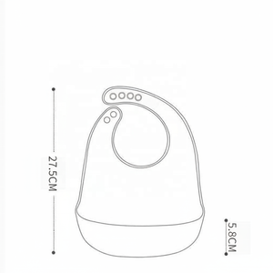 Baberos de Silicona de Grado Alimenticio Personalizables al por Mayor, Juego de Alimentación para Bebés, Baberos de Silicona Impermeables para Bebés - Product Image 5