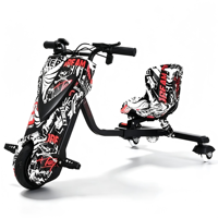 Kart électrique portable en acier au carbone pour enfants, trois roues, moteur 36V 350W, batterie 3.0AH, roues 6.5'' et 8'', pour adultes, utilisation extérieure