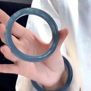 À la mode 10MM glace verre Transparent Jade femmes Bracelet <span class=keywords><strong>Simple</strong></span> mince bracelets pour filles fête bijoux cadeau - Product Image 6