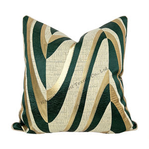 Jacquard dekoratif persegi mewah bantal lempar padat 20x20 24x24 sarung bantal untuk dekorasi rumah Hotel potret bantal dekoratif - Product Image 1