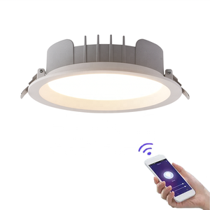 6 pulgadas 30W Led Downlight carcasa redonda de aluminio IP44 regulable CCT Panel de <span class=keywords><strong>luz</strong></span> seleccionable techo instalación integrada abajo <span class=keywords><strong>Luz</strong></span> - Product Image 1