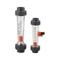 Inline meteran aliran mengapung, tipe instalasi Pitot Tube rotometer LZS15-25-250L/H plastik rotor untuk air/cairan
