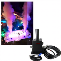 Machine à Jet de CO2 3-en-1 en Métal Électrique avec Effet de Fumée et Brouillard pour Scène, DJ et Club, Portée 8-10m, 12x3W LED RGB DMX