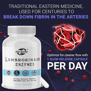 OEM mạnh lumbrokinase bổ sung-lumbrokinase <span class=keywords><strong>Enzyme</strong></span> viên nang để hỗ trợ năng lượng, tiêu hóa, cai nghiện, nhận thức và sức khỏe đường ruột - Product Image 4