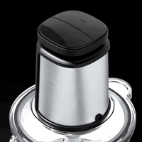 Robot culinaire numérique 3L 2L Hachoir alimentaire multifonction Home Meilleur mini hachoir à viande électrique automatique à vendre