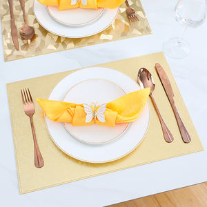 Elegante Salvamantel de Cuero PU Grueso Estilo Europeo, Aislante del Calor, Ecológico, para Mesa de Comedor, Ideal para Bodas - Product Image 1