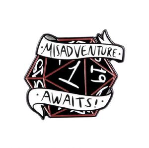 Épingles en alliage métallique plaqué sur mesure Dungeons and Dragons, badges en émail dorés - Product Image 5
