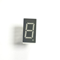Afficheur LED 7 segments à 1 chiffre de 0,36 pouce, lumière rouge, contraste élevé, durable, pour module indicateur d'état d'équipement mécanique
