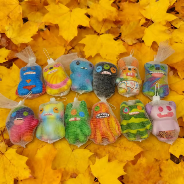 Colorful Monster Squishy Toys Plush Stress Relief Fidget For Kids Age 2 4 Years Unisex Soft Slow Rebound