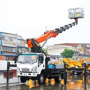 Precio de Fábrica, Camión de Trabajo Aéreo Isuzu KV600 de 33 m con Brazo Telescópico de 7 Secciones para Mantenimiento de Jardines Municipales - Product Image 2