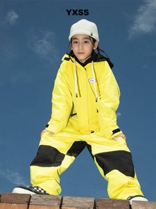 Tuta da <span class=keywords><strong>Sci</strong></span> con Cappuccio per Bambini, Giacca Intera Impermeabile, Isolata in Pile, Calda e Traspirante - Product Image 4