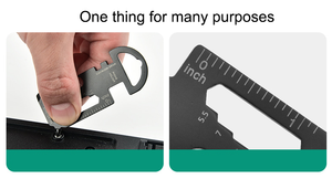 כלי מפתח כלי edc כיס כלי מפתח כלי edc עם פותחן בקבוק סרגל מברג - Product Image 2