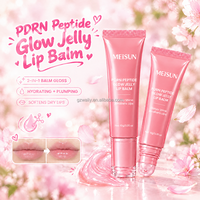 Baume à lèvres brillant au peptide PDRN pour femmes, soin quotidien des lèvres, hydratant, repulpant, réparation de nuit, beurre de karité, OEM