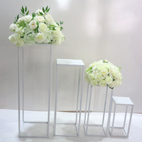 Metalen Bruiloft Bloem Stand Wedding Event Receptie Party Restaurant Decoratie Bruiloft Vaas Geometrische Middelpunt Bloem Stand