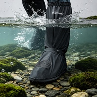 Couvre-bottes de pluie imperméables pour moto, haute protection, antidérapants et réfléchissants