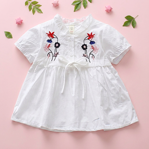 Robe élégante et magnifique pour bébé et enfant en bas âge avec broderie raffinée – Tenue de fête confortable et mignonne pour filles - Product Image 2