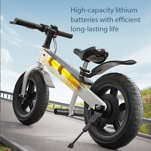 <span class=keywords><strong>Bicicleta</strong></span> <span class=keywords><strong>de</strong></span> <span class=keywords><strong>Equilibrio</strong></span> Eléctrica para Niños <span class=keywords><strong>de</strong></span> 12 Pulgadas con Llantas Anchas, <span class=keywords><strong>Bicicleta</strong></span> para Niños Pequeños para Jugar al Aire Libre, Conducción Segura y Estable, Primera <span class=keywords><strong>Bicicleta</strong></span> para Niños y Niñas - Product Image 2