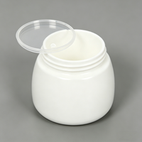 Pots en plastique PP ronds et mignons personnalisables avec logo, 15g, 30g, 50g, vides, pour crèmes cosmétiques, avec couvercles colorés, pour crème visage et mains