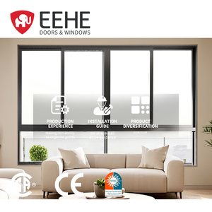 EEHE Ventana de Aluminio Deslizante con Certificado CE Rotura Térmica Ventana Deslizante de Aluminio Diseño Anticaída Ventana Deslizante Horizontal - Product Image 2