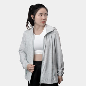 Chaqueta de Protección Solar de Nailon para Mujer, Transpirable, con Capucha, Manga Larga, SPF50, para Correr, Ciclismo, Senderismo, Camping - Product Image 1