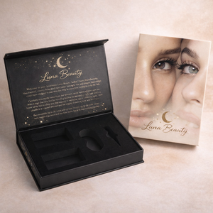 Boîte cadeau magnétique vide en papier de luxe haut de gamme personnalisée en gros avec doublure en éponge UV pour boîtes de lentilles de contact - Product Image 3