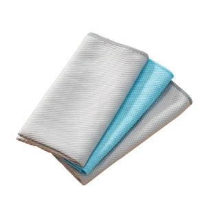 <span class=keywords><strong>ผ้า</strong></span>ขนหนูไมโครไฟเบอร์ดูดซับได้ดีขนาด40x40ซม. 250gsm สีฟ้าพร้อมขอบล้อล็อกมาก - Product Image 6