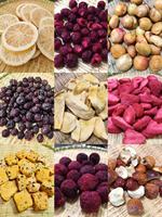 Ycoyco 50g Mélange de fruits lyophilisés Fruits lyophilisés mélangés Fruits lyophilisés croustillants Mélangés