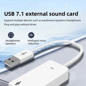 Computadora portátil con cable USB 7,1 Tarjeta de sonido Computadora independiente externa Escritorio con cable Sin sonido de unidad - Product Image 3