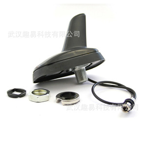 Antenne aileron de requin pour voitures Audi Volvo, plastique noir, 50 ohms, montage sur toit de voiture - Product Image 1