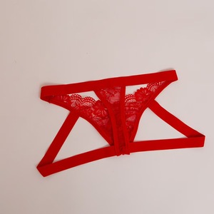 Sous-vêtements sexy pour homme, caleçons en dentelle, taille basse, rouges, floraux, transparents, pour la chambre. - Product Image 4
