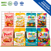 Gomitas de Frutas Mixtas con Forma de Durazno, Sabor Agridulce, Suaves, Halal, Venta al por Mayor, Personalizadas, OEM, Marca Privada, TK, a Granel, Fabricante