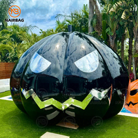 Énorme ballon citrouille gonflable géant en PVC transparent scellé à l'air pour la décoration d'Halloween