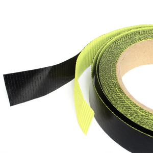 2-линейный черный цвет анти-липкая Стекловолоконная ткань с покрытием PTFE стеклоткани с силиконовым клеем самоклеящаяся лента с разъемным вкладышем - Product Image 3