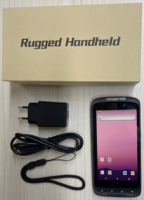 Terminal portable IP65 Android PDA, lecteur de codes-barres, collecteur de données d'entrepôt avec poignée pistolet, scanner de codes-barres PDA robuste