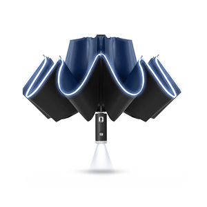 Nouvel Arrivage Parapluie de Voiture Pliant Extérieur Inversé Élégant avec Éclairage LED et Bande Réfléchissante - Product Image 2