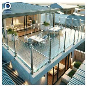 Prima Outdoor Balcón Tubería Barandillas Rundstabe Columna Barra Gelander Acero inoxidable 304 Barra DE SEGURIDAD Pasamanos - Product Image 5