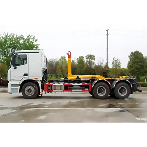 Camion benne à bras de levage 6x4 lourd pour la collecte et le transport de déchets, avec bras de levage pour conteneurs amovibles - Product Image 4