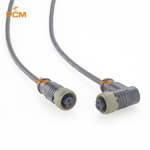 Cable MIL-C-5015 de <span class=keywords><strong>2</strong></span> pines hembra a hembra en ángulo recto, especificación militar MS3106-14S-9S para equipos de prueba de sensores industriales y acelerómetros - Product Image 3