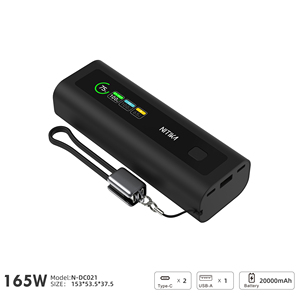 Batterie externe <span class=keywords><strong>USB</strong></span> C 100W 20000mAh, chargeur portable pour ordinateur portable 3 ports avec charge rapide PD, PPS 5A, sortie double <span class=keywords><strong>USB</strong></span>-C 100W+65W - Product Image 3