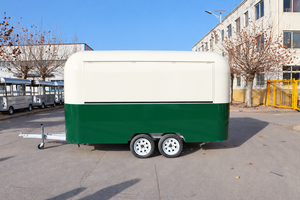 Rimorchio Mobile Commerciale in Acciaio Inossidabile per Snack, <span class=keywords><strong>Hamburger</strong></span>, <span class=keywords><strong>Pizza</strong></span> e Gelato - Product Image 3