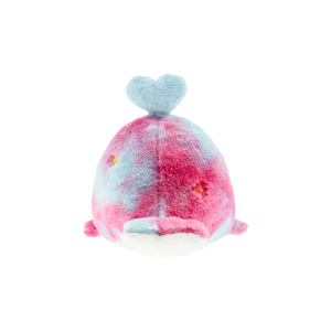 Juguete de peluche de ballena con tinte de corbata personalizado OEM/ODM de Fábrica-Animal de peluche súper suave con aleta en forma de corazón - Product Image 4