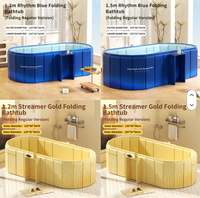 Baignoire pliable en PVC Blue Rhythm, grande capacité, écologique, spa portable à domicile