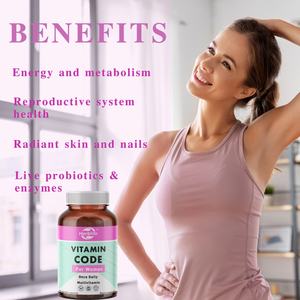 Vente chaude OEM - Personnalisable - Vitamines en forme de fruits, légumes et probiotiques pour la santé féminine, végétarien, sans gluten - Product Image 3