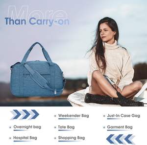 Article personnel de luxe personnalisé de la compagnie aérienne Spirit Sac de voyage à main Weekender pour la nuit - Product Image 4