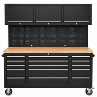 Chariot à outils mobile avec tiroirs, armoire à outils robuste sur roulettes pour réparation automobile, atelier et garage